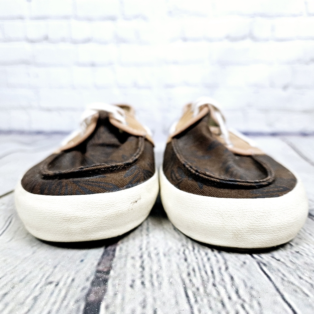 VANS | Surf Siders foliage print canvas boat shoes - Picture 4 of 8